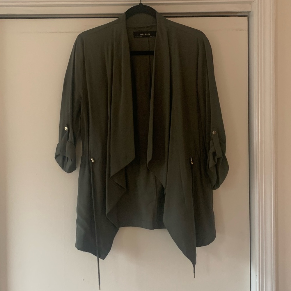 Zara Basic Green Jacket - image 1